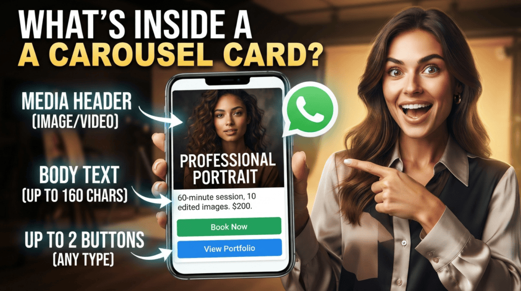 Illustration about showing products in WhatsApp messages