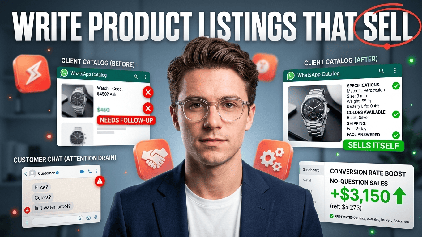 How to Write WhatsApp Catalog Listings That Sell | Erfan MD