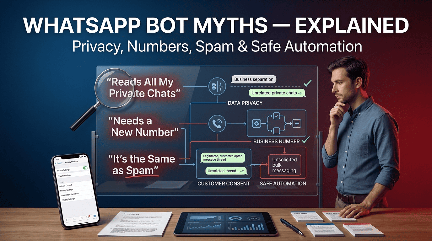 WhatsApp Bot Myths Explained: Privacy, Safety, Spam