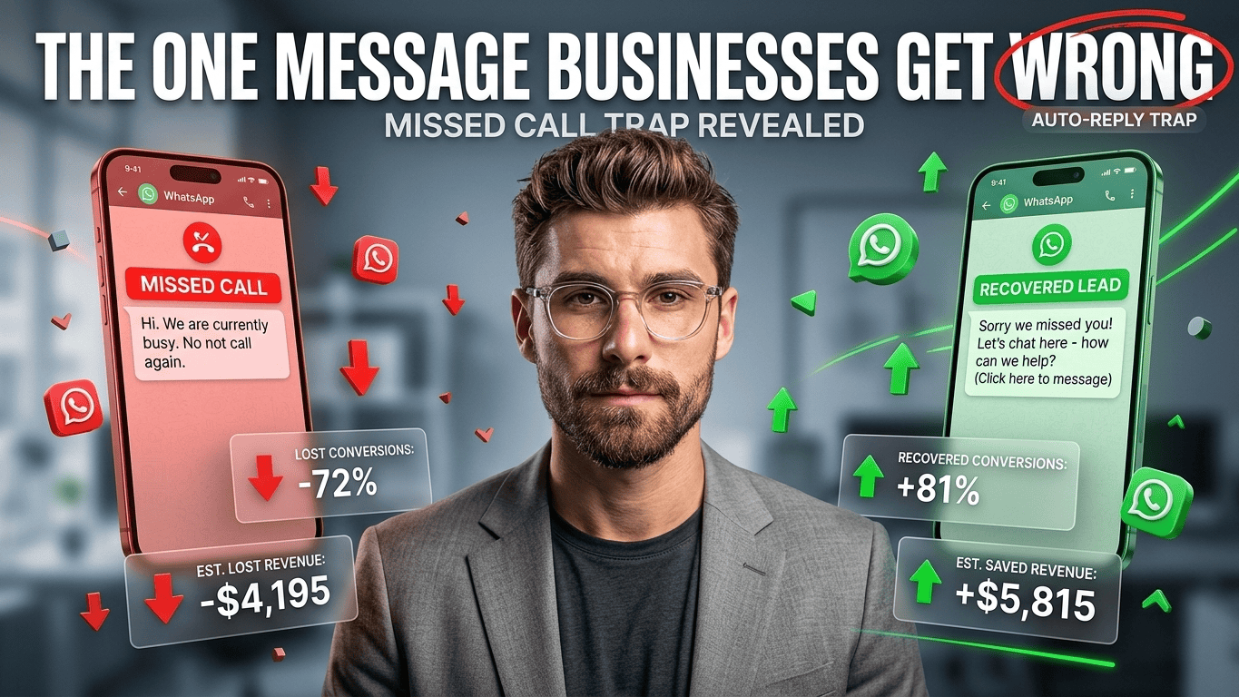 Missed Call WhatsApp Follow-Up Message for Business | Erfan MD