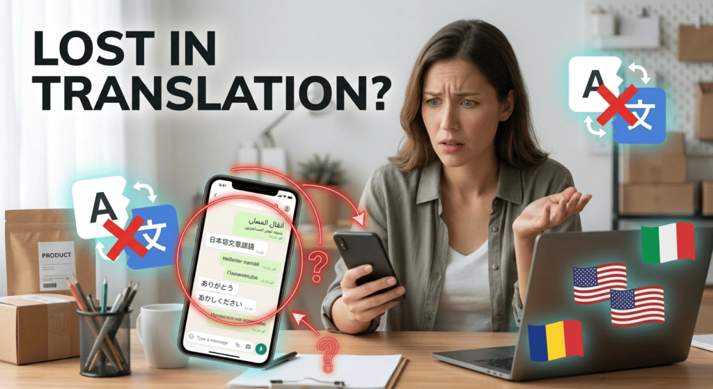 Illustration about confirming shipping and payment details with international customers