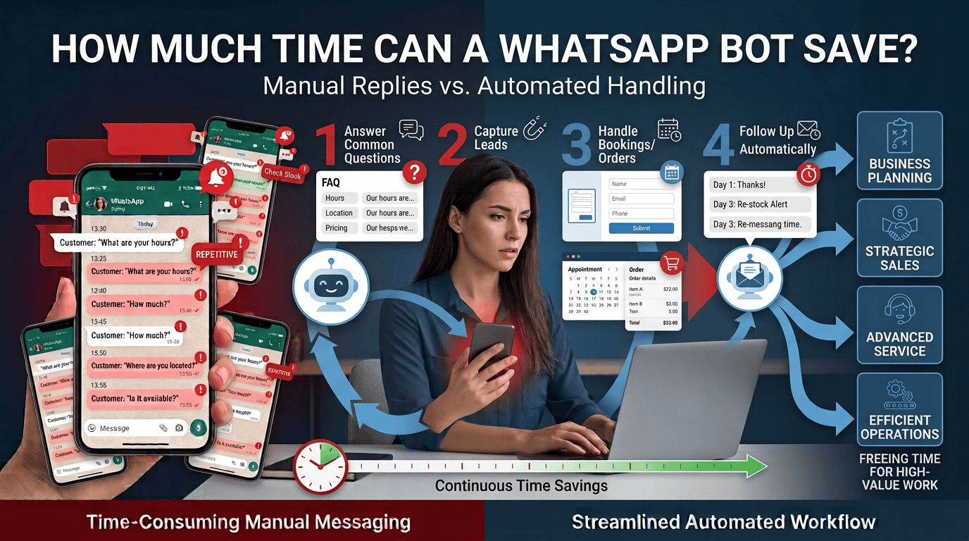 How Much Time Can a WhatsApp Bot Save a Small Business?