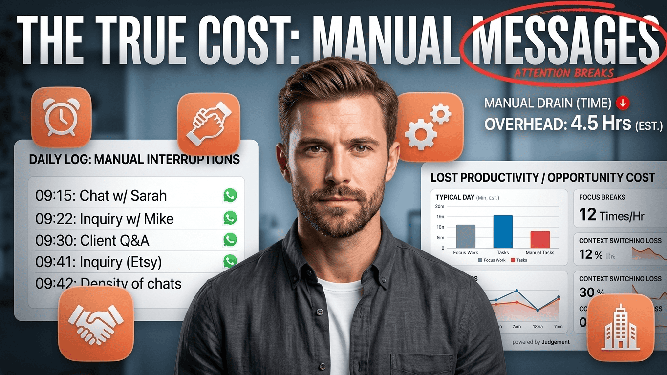 Real Cost of Answering WhatsApp Messages Manually