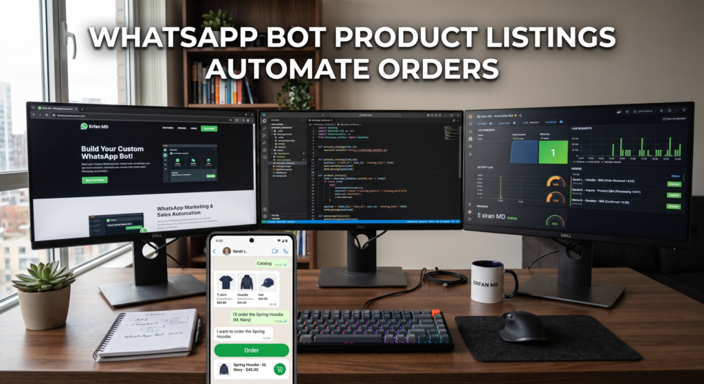 Illustration about product information and order confirmation