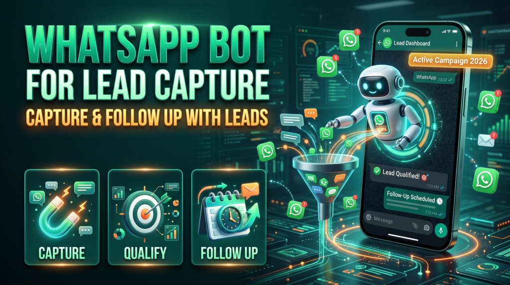 Illustration about collecting and qualifying customer leads through WhatsApp